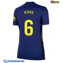 Fotballdrakt Dame Atletico Madrid Koke #6 Bortedrakt 2025-26 Kortermet